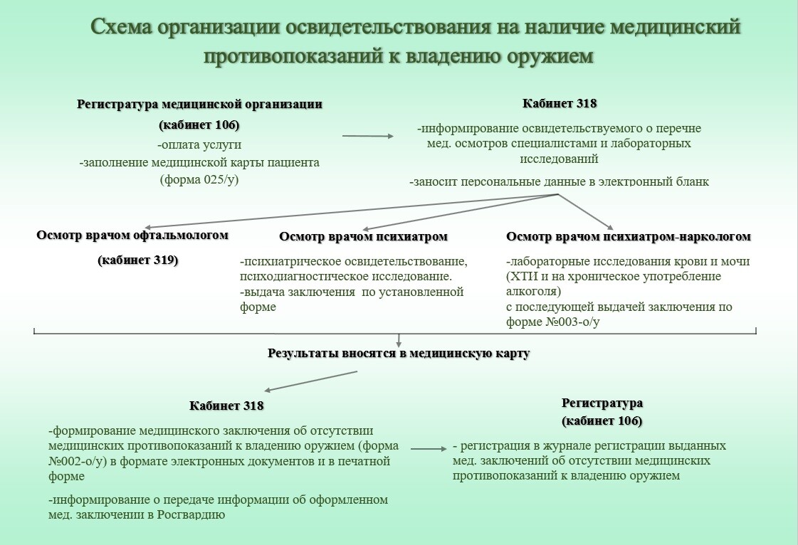 Справки на оружие - ГБУЗ НО «Городская поликлиника №1 Приокского района г.  Н.Новгород»